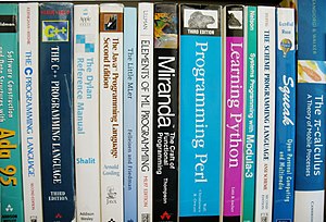 English: A selection of programming language books