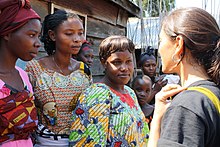 IRC psychosocial workers help rape survivors access services, South Kivu, Democratic Republic of the Congo, 11 June 2010 Psychosocial workers help rape survivors (5686874987).jpg