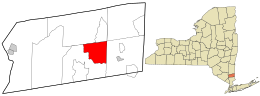 Putnam County New York incorporated and unincorporated areas Carmel Hamlet highlighted.svg