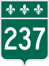 Route 237 marker