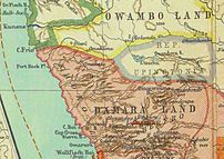 מפה משנת 1886 המציגה את רפובליקת אופינגטונה, במקום שהוא היום צפון נמיביה.