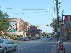 Roncesvalles Avenue, looking south from Marmaduke Street