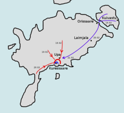 Carte de Saaremaa