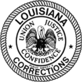 Sello del Departamento de Seguridad Pública y Correcciones de Luisiana