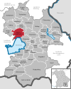 Lage der Gemeinde Seeon-Seebruck im Landkreis Traunstein