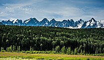 Seven Sisters Peaks with Orion Peak furthermost to right