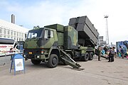 フィンランド海軍のRBS-15KA発射車両（MTO-85M）