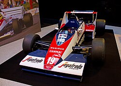 The Toleman TG183 Toleman TG183B front-left 2012 Autosport International.jpg