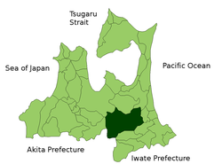 十和田市位置圖