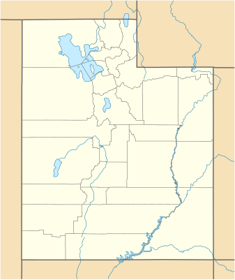 Mapa de localización Utah