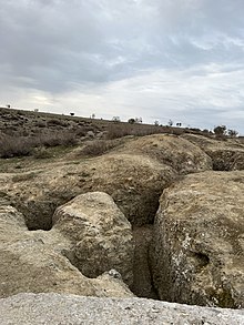 Imagen de las trincheras excavadas