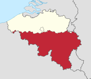 Валлонский регион на карте