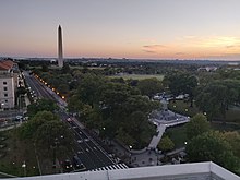 The National Mall in Washington, D.C. includes many examples of landscape architecture based on historical memorials and monuments. Washington Monument and the National Mall 4.jpg