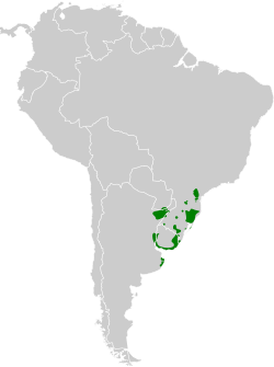 Distribución geográfica de la monjita dominicana.