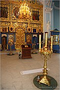 Carved iconostasis in the Baroque style