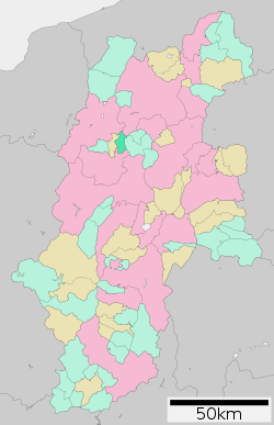 Location of Ikusaka in Nagano Prefecture