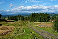 束稲山麓からの栗駒山と焼石岳