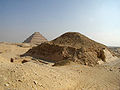 Blick von Südwesten auf die Unas-Pyramide