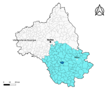 Saint-Victor-et-Melvieu dans l'arrondissement de Millau en 2020.