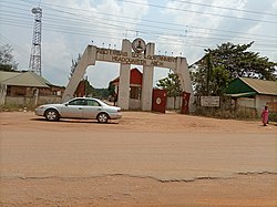 Entrance to the Headquarters of Aboh Mbaise Local Government Area