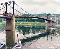 Le pont de Triel, 1931