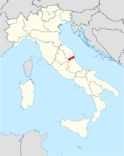アスコリ・ピチェーノ県の位置