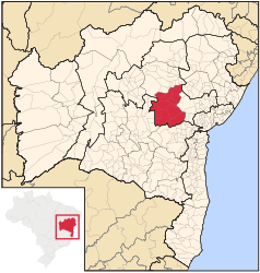 Itaberaba – Mappa