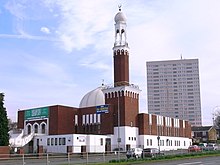 Birmingham Central Mosque, Highgate, Birmingham, England..