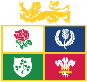 English: Flag made of British and Irish Lions ...