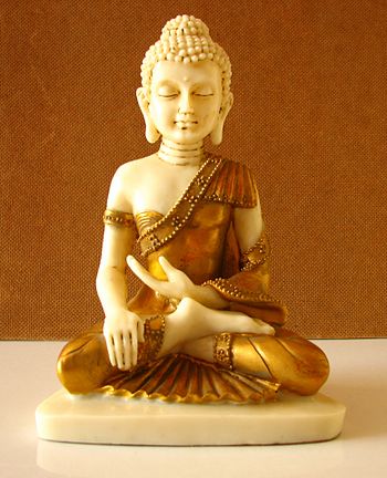 "A little statue of Buddha."