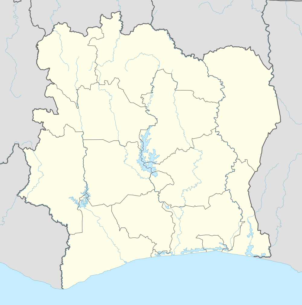 Carte de Côte d'Ivoire