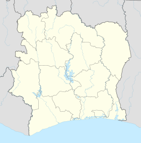 Voir la carte administrative de Côte d'Ivoire