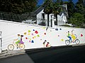 Décoration de Capvern les Bains pour le passage du Tour de France le 27 juillet 2018 lors de la 19e étape[45]