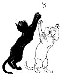 Obra "Gatos: Imagens sem palavras" de Théophile-Alexandre Steinlen, 1898