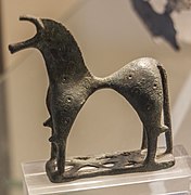 Cheval votif grec. Bronze, v. 710 av. J.-C.