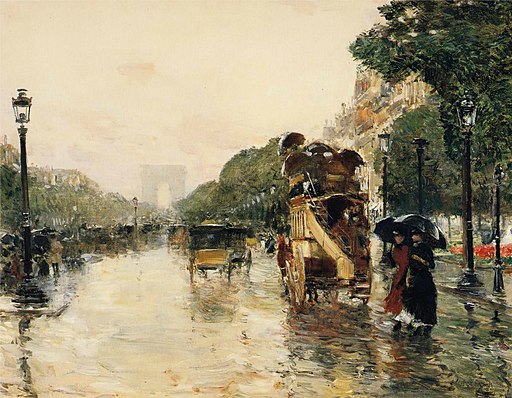 Childe Hassam - Champs Elysées, Paris