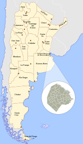 Poziția localității Buenos Aires