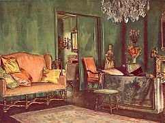 A Green Drawing Room, Hon. Mrs Guy Bethel's House, Colour and Interior Decoration, Country Life, 1926