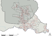 Mapa de localização dos bairros de Coronel Fabriciano