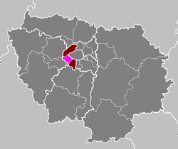 Location of Boulogne-Billancourt in Île-de-France