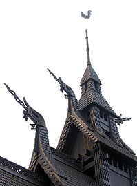 Details of church's roof