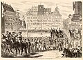 Allgemeines Deutsches Turnfest 1863, Festzug auf dem Markt