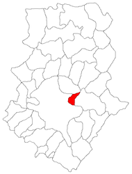 Location in Ilfov County