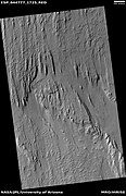 Wide view of yardangs, as seen by HiRISE under HiWish program Location is Memnonia quadrangle.