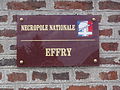 Necropoli nazionale di Effry, pannello.