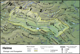 Einzugsgebiet der Helme mit der Goldenen Aue