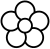 Пятилепестковый цветок icon.white.svg