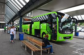 MAN Lion's Coach à la gare routière de Berlin ZOB, en Allemagne.