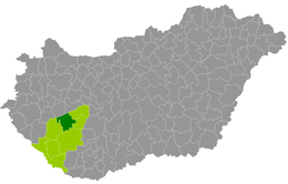 Distretto di Fonyód – Mappa