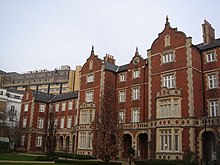 Kensington workhouse in London, which later became part of St Mary Abbots Hospital Former workhouse in Kensington, London.jpg